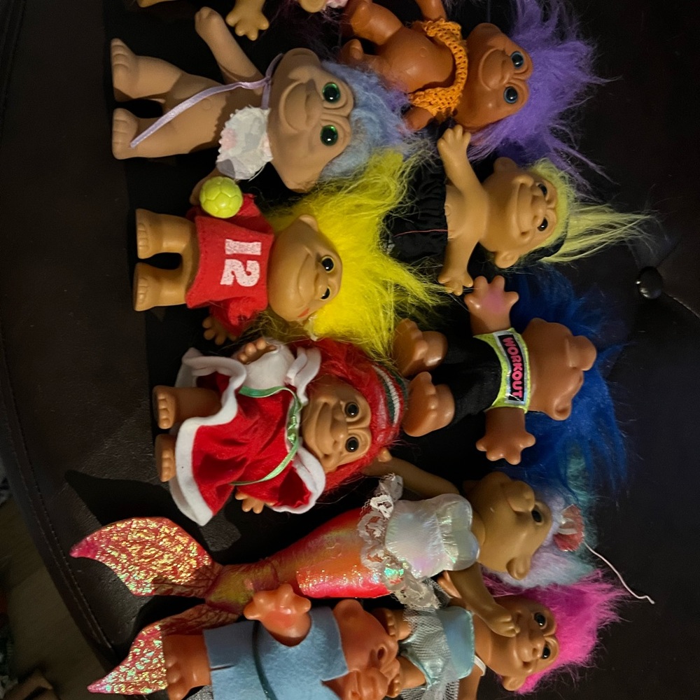 Colorful Troll Dolls Set